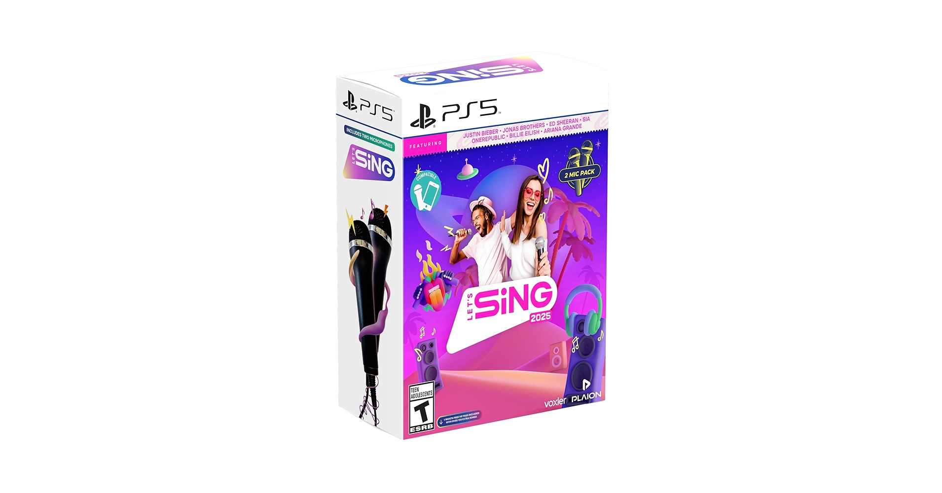 Amazon.com: Let's Sing 2025 (2 mic bundle) - PlayStation 5